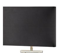 Searchlight Lámpara de mesa Club, plata/negro, 48,5 cm de altura, textil, E14