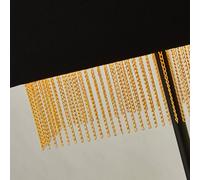 Searchlight Lámpara de mesa Fringe con pantalla textil