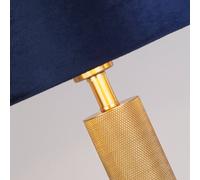 Searchlight Lámpara de mesa London, latón / azul