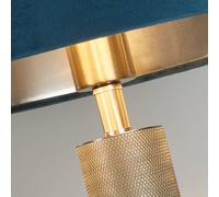 Searchlight Lámpara de mesa London, plata / turquesa