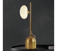 Searchlight Lámpara de mesa Pebble, latón