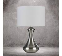 Searchlight Lámpara de mesa Touch 2750, plata satinada