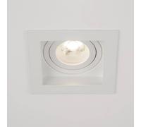 Searchlight Lámpara empotrable Grid One, blanca, 10 x 10 cm, aluminio, GU10