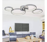 Searchlight Lámpara LED de techo Solexa en forma de aro, cromo EC:EPREL:925237