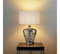 Searchlight Lámpara mesa Network Large pantalla textil oval True