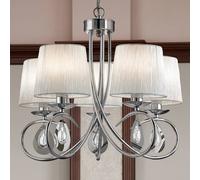 Searchlight Ostentosa lámpara colgante Angelique 5 brazos