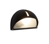 Searchlight Outdoor 218 130 - Aplique de pared para exterior (16 x 13 cm, 22 cm de diámetro, 60 W, casquillo E27, aluminio), color negro