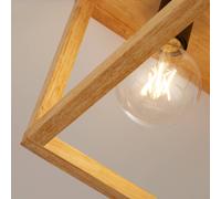 Searchlight Plafón cuadrado de bambú, 4 luces