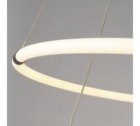 Searchlight Revolve Lámpara colgante LED, 2 luces, blanca, acrílica, atenuable