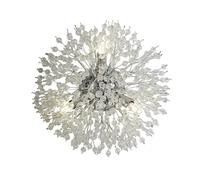 Searchlight Sunburst Aplique 3 luces Cromo, Cuentas de vidrio