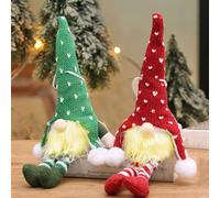 Seasboes 2 Piezas Gnomo Navidad, Gnomo NavideñO Iluminado Papá Noel, DecoracióN De Gnomo De Navidad Led, MuñEca De Felpa Hecha A Mano De Papá, Muñeco Sin Rostro Gnomo,Navidad Decor Niños Regalo (B)