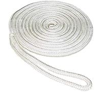 SeaSense Doble Trenzado Dockline Nylon, 50013219, Blanco, 1/2-Inch x 15-Feet