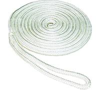 SeaSense Doble Trenzado Dockline Nylon, 50013220, Blanco, 1/2-Inch X 20-Feet