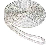 SeaSense Doble Trenzado Dockline Nylon, 50013221, Blanco, 1/2-Inch X 25-Feet