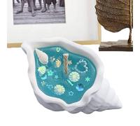 Seashell Candle - Gypsum 11cm, Scented Wax, Handmade Long Burn | Calming Meditation Ambiance, Soy Wax, Home Decor For Bedroom, Living Room, Birthday, Christmas, Thanksgiving, Spa, Gift