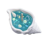 Seashell Candle, Scented Soy Wax Candle, 4,3 x 2,4 x 2 pulgadas, Natural Long Burn Time, Handmade Elegant Room Decor, Sandalwood Fragrance for Relaxation and Ambiance