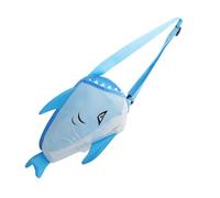 Seashell Collecting Bag,Shark Design Cartoon Mesh Tote - Foldable Beach Shell Bag - for Kids Family Girl Boy Rock Sand Toy Sea Summer