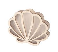 Seashell Display Box, Decorative Collectors Holder, Shell Shaped Handmade Case Elegant Display Design, Storage Decor for Home, Apartment, Workplace, Bathroom, 7,09 x 6,3 pulgadas