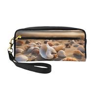 Seashell Landscape On The Beach - Bolsa de maquillaje elegante para mujer, bolsa de viaje, bolsa de aseo para la escuela y la oficina