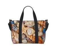 Seashell Landscape On The Beach - Bolso bandolera portátil para mujer, ideal para gimnasio, entrenamientos, viajes y viajes