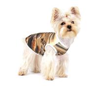 Seashell Landscape On The Beach Dogs - Camiseta estampada suave y transpirable para perros pequeños, chaleco de algodón sin mangas