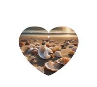 Seashell Landscape On The Beach Printing - Ambientador para coche, 10 unidades, hojas colgantes perfumadas con cuerda para el hogar