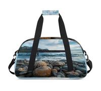 Seashell Ocean Beach - Bolsa de lona para mujeres, hombres, niños y niñas, bolsa de viaje para fin de semana, bolsa de viaje de 24 L, bolsa de deporte para gimnasio, bolsa de práctica, color, 24 L,