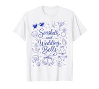 Seashells and Wedding Bells Bridesmaid Bachelorette Party Camiseta