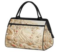 Seashells - Bolsa de viaje con diseño de estrella de mar para mujeres, hombres, niños y niñas, bolsa de fin de semana, bolsa de viaje de 24 L para deportes, gimnasio, yoga, color, Big, Organizador de