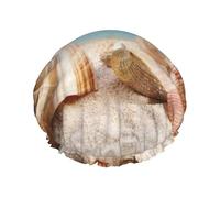Seashells By The Seashore - Gorro de ducha multiescena y multiusos, impermeable de doble capa, apto para adultos, niños y mujeres