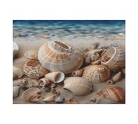 Seashells by The Seashore - Tapete de comida para gatos - Tapete antideslizante para comida para perros, fácil de limpiar, para alimentos y agua, suministros para mascotas para perros y gatos, 24 x 32