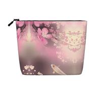 Seashells - Neceser de una sola capa con diseño de estrella de mar y arena, adecuado para almacenamiento diario, viajes y viajes de negocios., Carpa roja con flor de cerezo rosa, Talla única