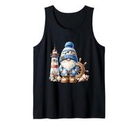 Seaside Boat Captain GNOME For Men with Lighthouse At Ocean Camiseta sin Mangas