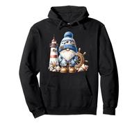 Seaside Boat Captain GNOME For Men with Lighthouse At Ocean Sudadera con Capucha