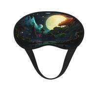 Seaside Bright Moon - Máscara de ojos para dormir, máscara de ojos suave y cómoda, relajante con cero presión para los ojos vendados.