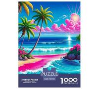 Seaside Scenery Puzzle Imposible Desafío Extremo Adultos Niños 1000 Piezas Arte Moderno Cumpleaños Regalo Brain Teaser Mindfulness Activity 70x50cm/1000pcs