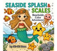 Seaside Splash and Scale - Beachside Color Adventures: A Playful Coloring Book of Sea Animals, Mermaid, and Sunny Shore Adventures. Great for Kids (4 years old and above) and Adults to Enjoy
