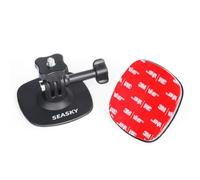 SEASKY Soporte adhesivo flexible para casco A1 con soporte adhesivo 3M VHB para GoPro Hero 13/12/11/10/9/8 para insta360 X4 X3 X2 cámara deportiva, accesorio de fijación, apto para superficies curvas