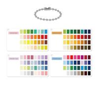Seasonal Color Analysis Cards - 4 Pcs Acrylic Guide | Outfit Matching