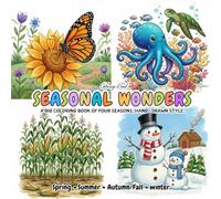 Seasonal Nature Coloring Book | Four Seasons Detailed Coloring Pages for Kids | Spring Summer Autumn Winter Activity Book: Seasonal Nature Coloring ... | Spring Summer Autumn Winter Activity Book