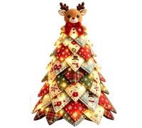 Seasonal Quilting Art Christmas Tree Handmade Table Display Ornament