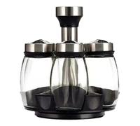 Seasoning Bottle Rack Set | 360° Rotating Kitchen Organizer Stainless Steel,Adjustable Seasoning Arrangement Storage Rack | For Home Kitchen Pantry Restaurant Canteen Dining Room Dining Table Barbecue