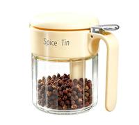 Seasoning Box 400ml Glass Seasoning Jar With Lid Spoon Moisture Resistant