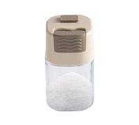 Seasoning Containers - Seasoning Bottles | Salt Cellar, Sugar Shaker, Dustproof Moistureproof Quantitative Press-Type Control Bottle for Spices, Sugar, Salt, Spices and, Drawer, Cabinet