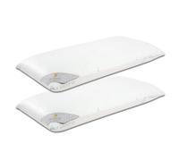 SEASONS Almohada Viscoelástica 70 cm con Efecto Frío Refrescante | Pack 2 | Firmeza Ergonómica | Doble Funda Lavable | Tratamiento con Ozono | Hecho en España