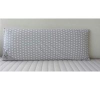 SEASONS - Almohada Viscoelástica 70 cm, para Niños, Color Gris, Antiácaros y Antibacterias, Tejido con Hilo de Plata y Aloe Vera, Doble Funda, Tratamiento con Limpieza de Ozono, Fabricado en España