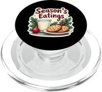 Season's Eating Divertidas Vacaciones navideñas de Leche y Galletas PopSockets PopGrip para MagSafe