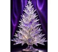 SEASONS GREETING CHRISTMAS TREE Purple *MINI JOURNAL NOTEBOOK DIARY ART SKETCH BOOK: 5x7 Note Card Size Holiday Stocking Stuffer Gift-Violet Amethyst ... SUPPLY-Homeschool College Ivy University