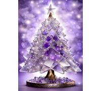 SEASONS GREETING CHRISTMAS TREE Purple *MINI JOURNAL NOTEBOOK DIARY ART SKETCH BOOK: 5x7 Note Card Size Holiday Stocking Stuffer Gift-Violet Amethyst ... SUPPLY-Homeschool College Ivy University