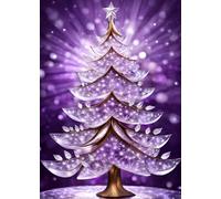 SEASONS GREETING CHRISTMAS TREE Purple *MINI JOURNAL NOTEBOOK DIARY ART SKETCH BOOK Purple: 5x7 Note Card Size Holiday Stocking Stuffer Gift-Violet ... SUPPLY-Homeschool College Ivy University